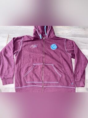 COOKIES intnl Mens flip the script burgundy blue full Zip Hoodie Size 2x